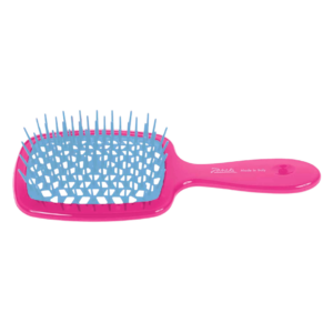 Spazzola districante Superbrush fucsia e azzurro Jäneke