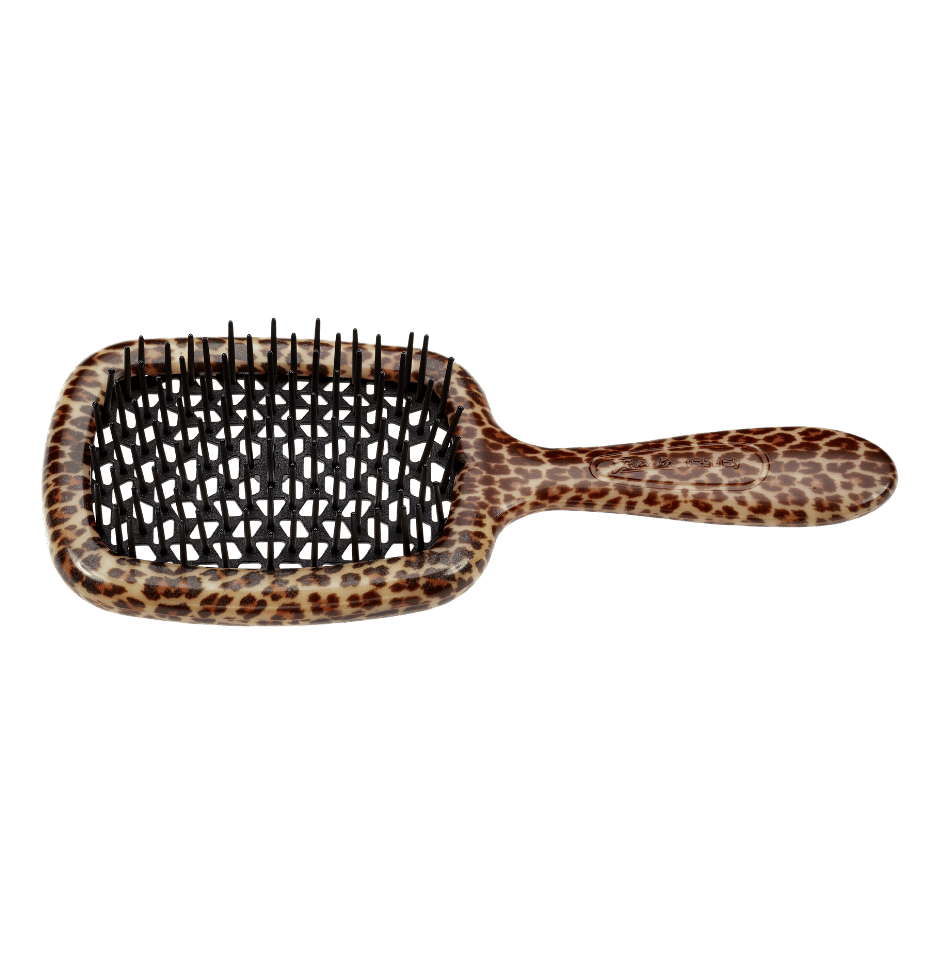 Spazzola Superbrush maculata nera effetto leopardato Jäneke