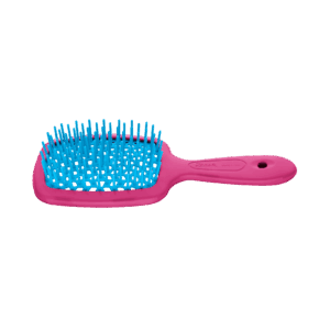 Spazzola districante Superbrush Small fucsia e azzurro Jäneke