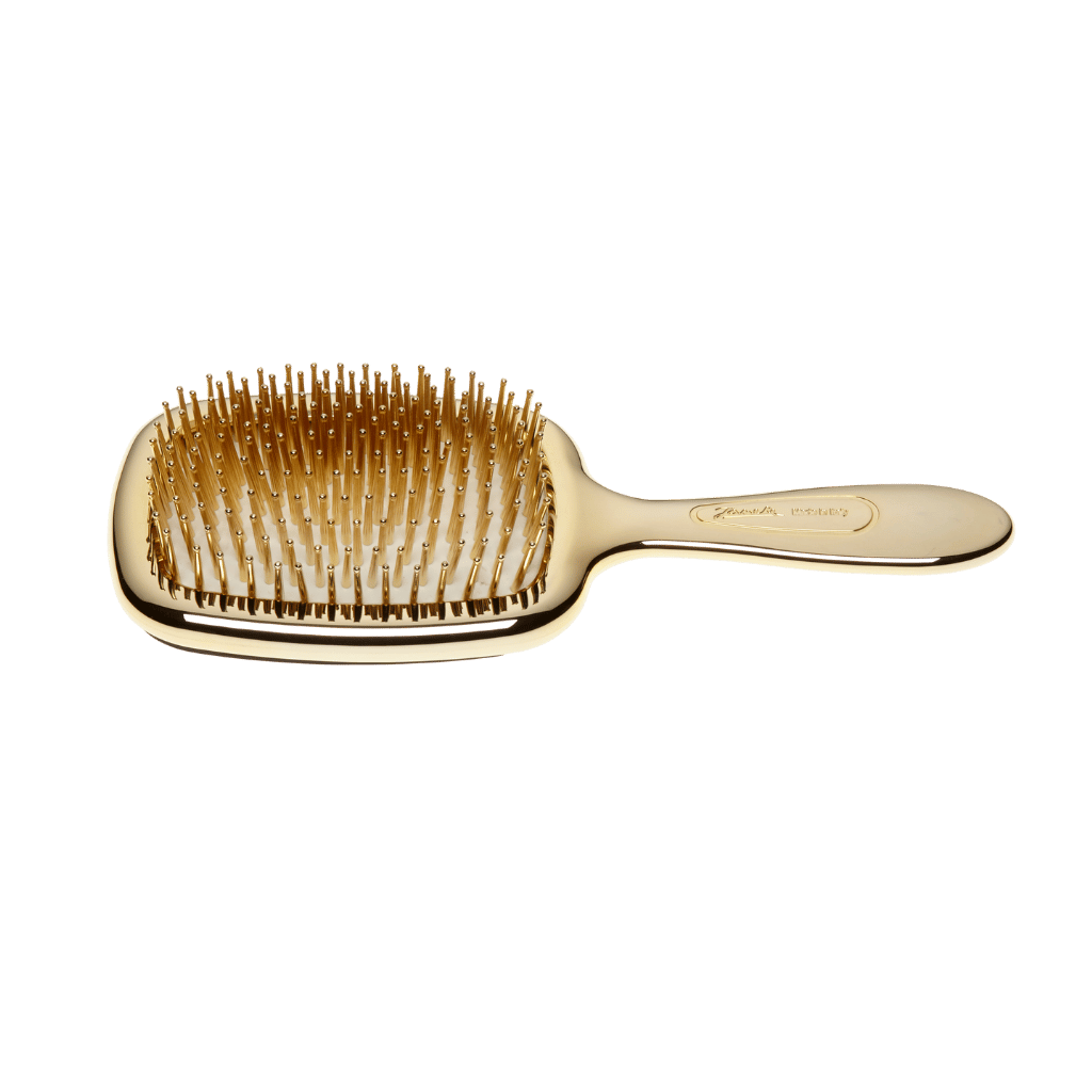 Spazzola Superbrush oro con specchio integrato da borsetta lusso Jäneke