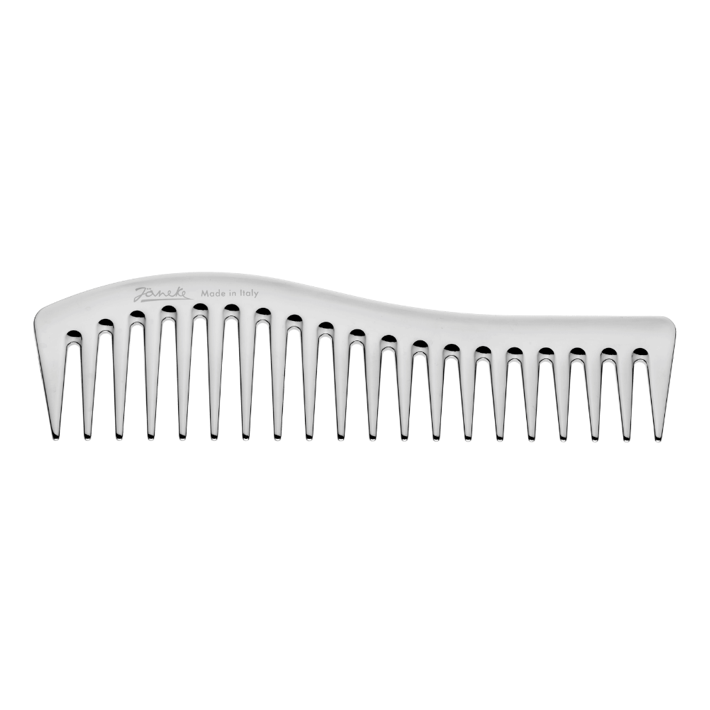 Wavy Comb for gel application cromo per styling Jäneke Made in Italy
